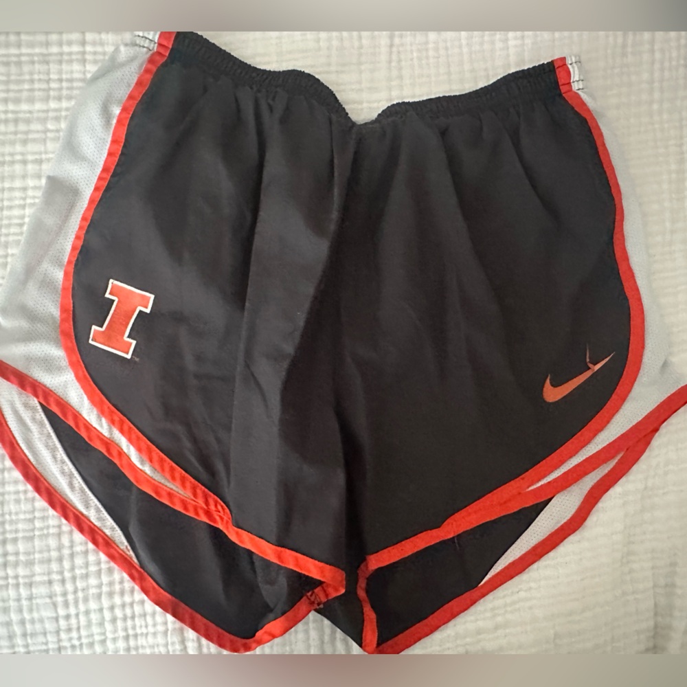 Nike Black Shorts with ILLINI Logo